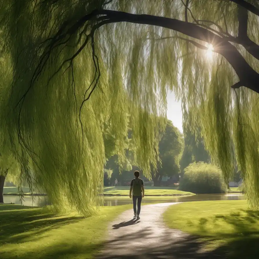 teegee47 photograph of someone walking through a beautiful park 1d648b8d 4db4 4f2d bd09 5611577fb4c6